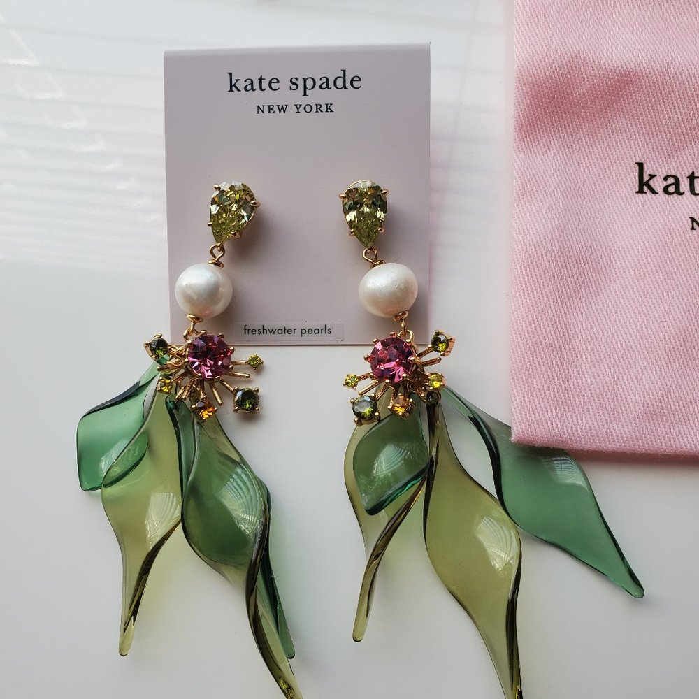 Kate Spade New York Rooftop Garden Statement Drop Earrings